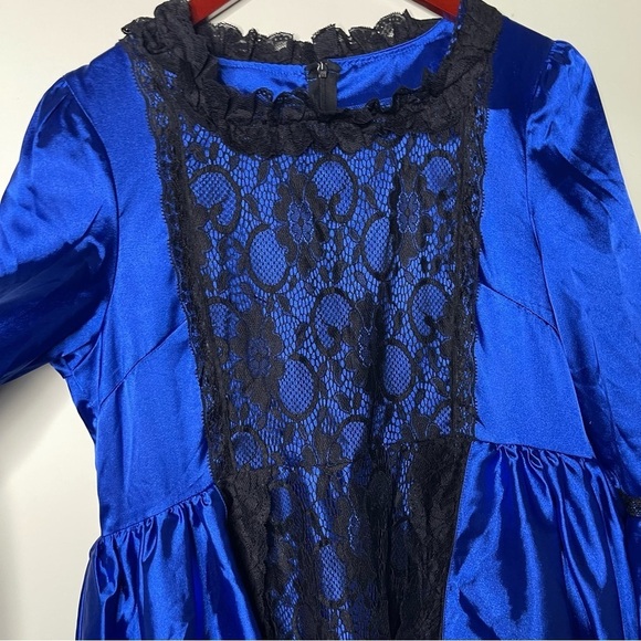 Medieval Renaissance Queen Witch Victorian Long Ball Gown Halloween Costum Dress - Picture 5 of 9